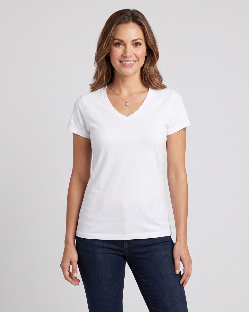 Gildan Women’s V-Neck Blank Craft T-Shirt – Cricut & Paint Ready